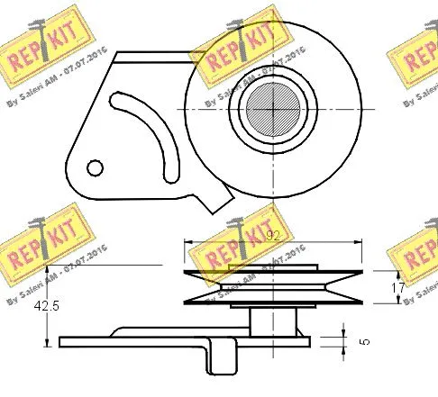 Belt Tensioner, V-ribbed belt