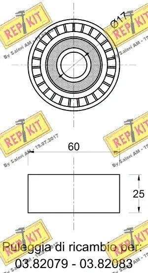 Deflection/Guide Pulley, timing belt