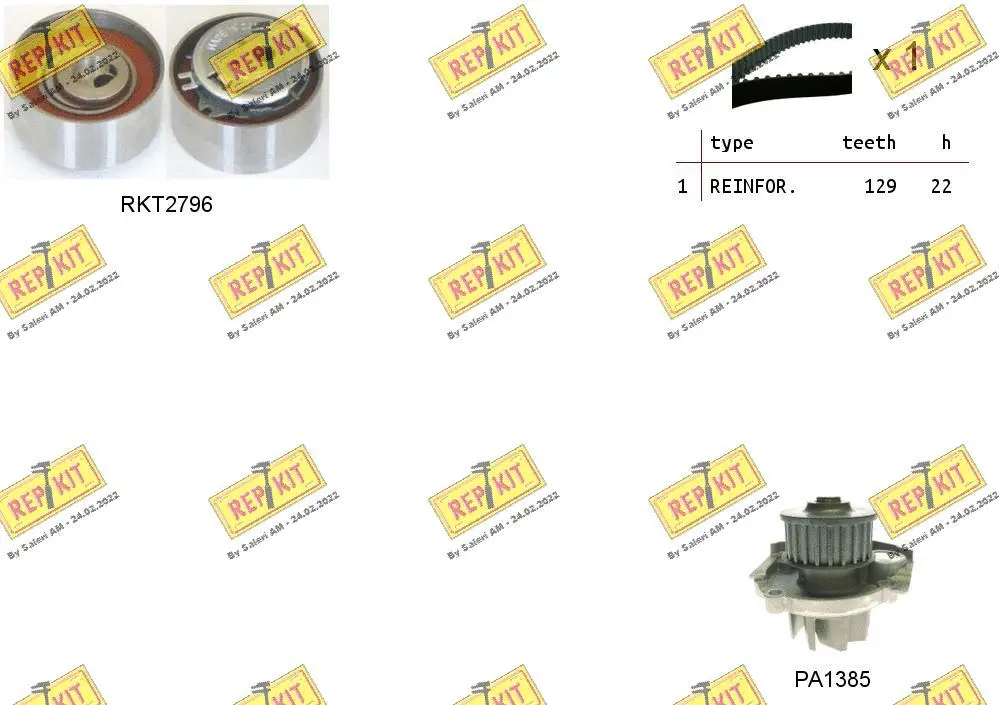 Water Pump & Timing Belt Kit (RKTK1062PA2)