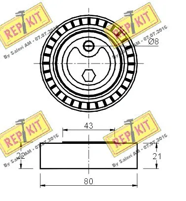 Belt Tensioner, V-ribbed belt