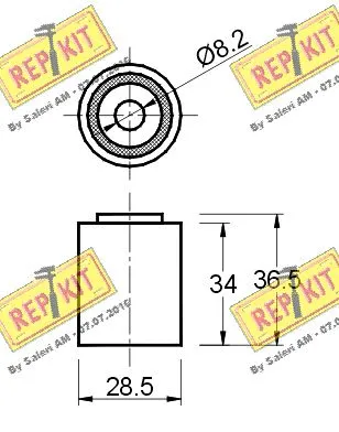 Deflection/Guide Pulley, timing belt