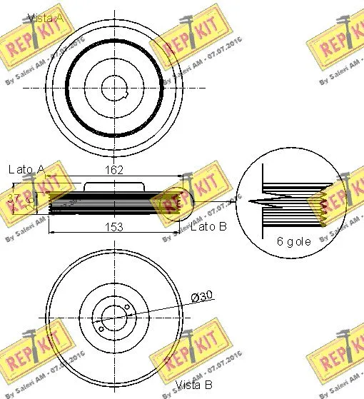 Belt Pulley, crankshaft