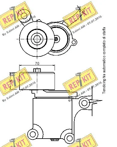 Belt Tensioner, V-ribbed belt