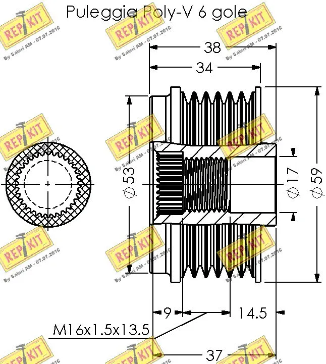 Alternator Freewheel Clutch