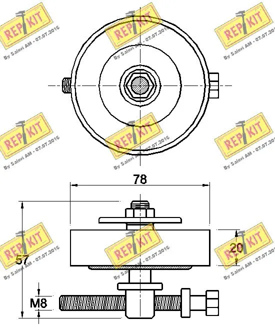 Belt Tensioner, V-ribbed belt