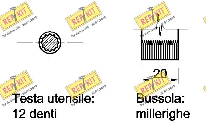 Mounting Set, deflection-/guide pulley (V-ribbed belt)