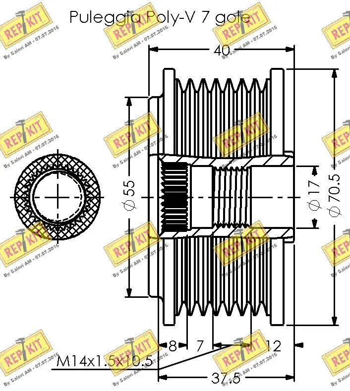 Alternator Freewheel Clutch
