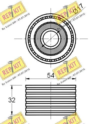 Deflection/Guide Pulley, timing belt