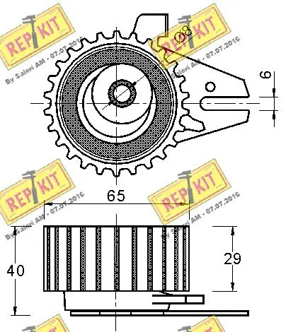Tensioner Pulley, timing belt