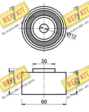 Deflection/Guide Pulley, timing belt