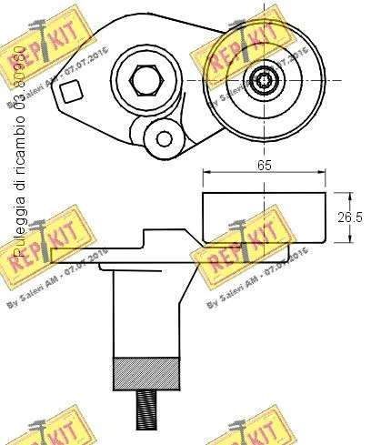 Belt Tensioner, V-ribbed belt