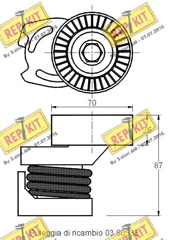 Belt Tensioner, V-ribbed belt