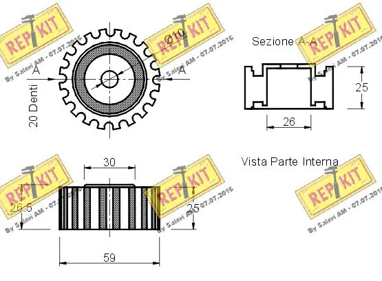 Deflection/Guide Pulley, timing belt