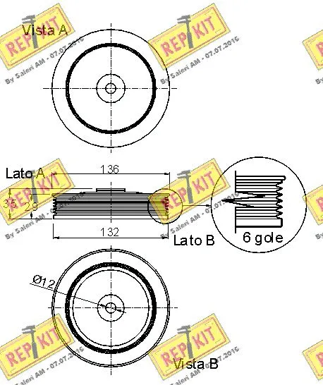 Belt Pulley, crankshaft