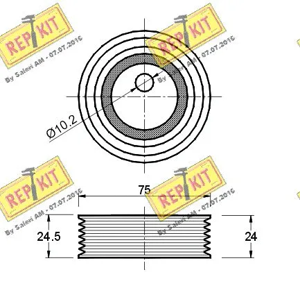Belt Tensioner, V-ribbed belt