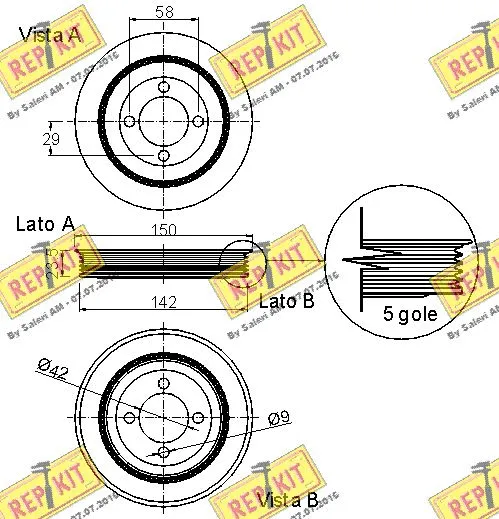 Belt Pulley, crankshaft