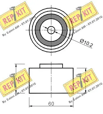 Deflection/Guide Pulley, timing belt