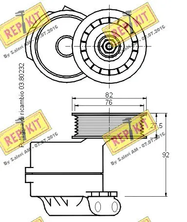 Belt Tensioner, V-ribbed belt
