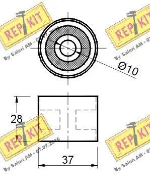 Deflection/Guide Pulley, timing belt