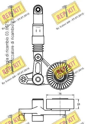 Belt Tensioner, V-ribbed belt