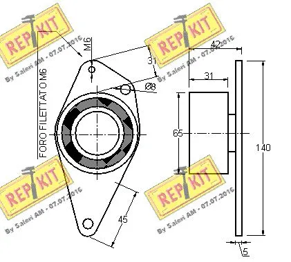 Deflection/Guide Pulley, timing belt