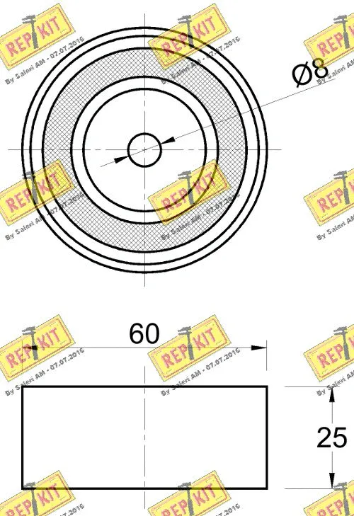 Deflection/Guide Pulley, timing belt