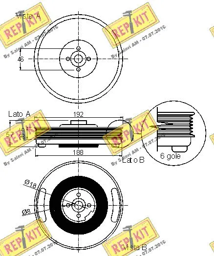 Belt Pulley, crankshaft