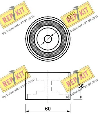 Deflection/Guide Pulley, timing belt
