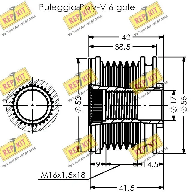 Alternator Freewheel Clutch