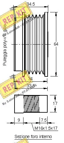 Alternator Freewheel Clutch