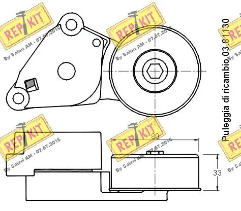 Belt Tensioner, V-ribbed belt