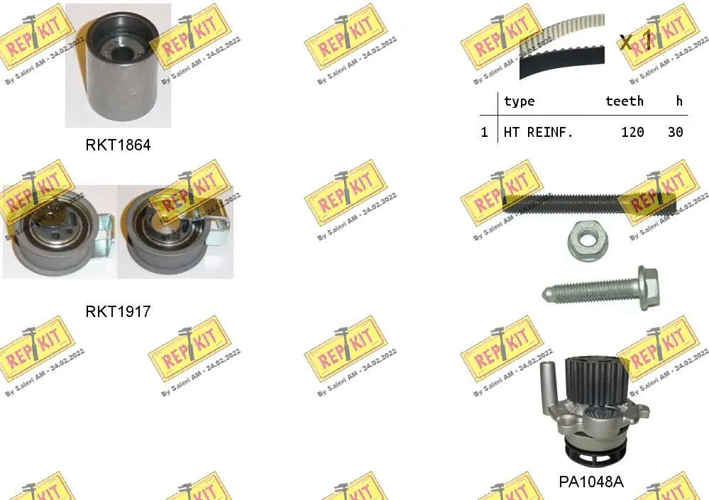 Water Pump & Timing Belt Kit (RKTK0940PA)