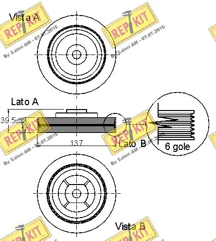 Belt Pulley, crankshaft