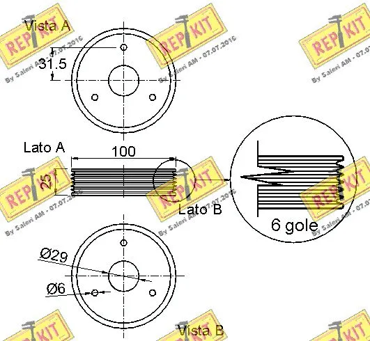 Belt Pulley, crankshaft