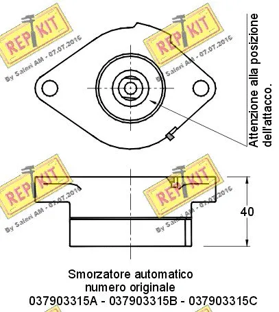 Belt Tensioner, V-ribbed belt