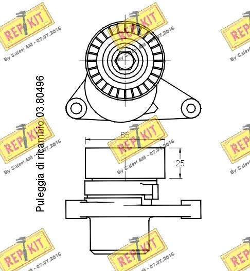 Belt Tensioner, V-ribbed belt