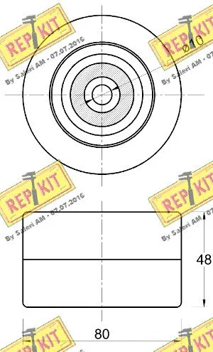 Deflection/Guide Pulley, V-ribbed belt
