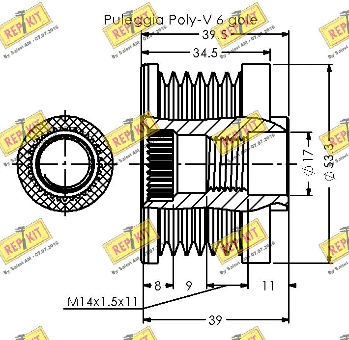 Alternator Freewheel Clutch