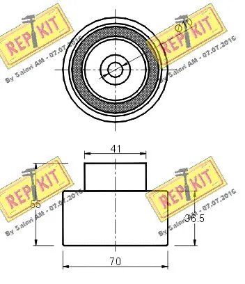 Deflection/Guide Pulley, timing belt