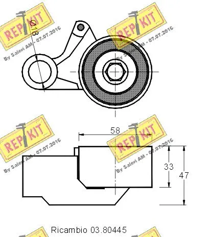 Tensioner Pulley, timing belt