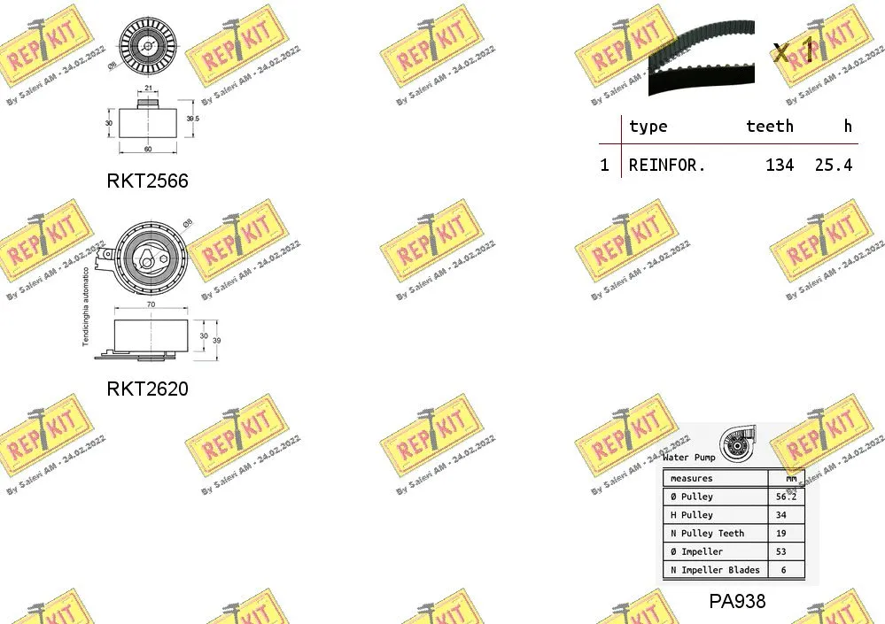 Water Pump & Timing Belt Kit