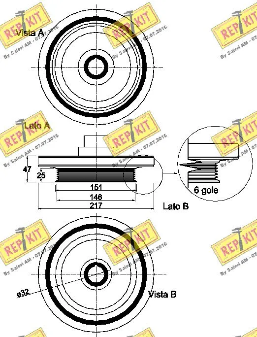 Belt Pulley, crankshaft