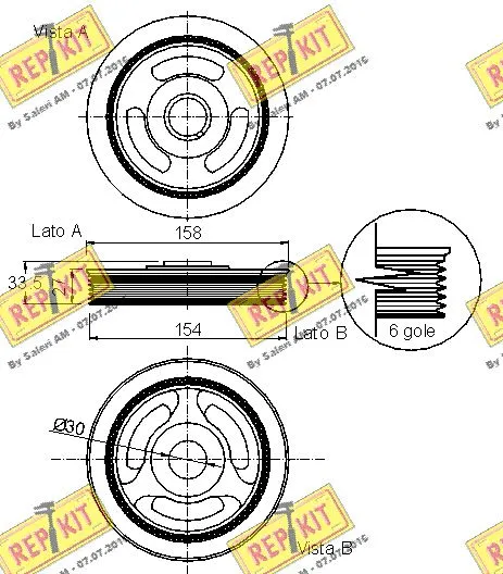 Belt Pulley, crankshaft