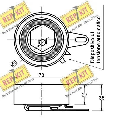 Tensioner Pulley, timing belt