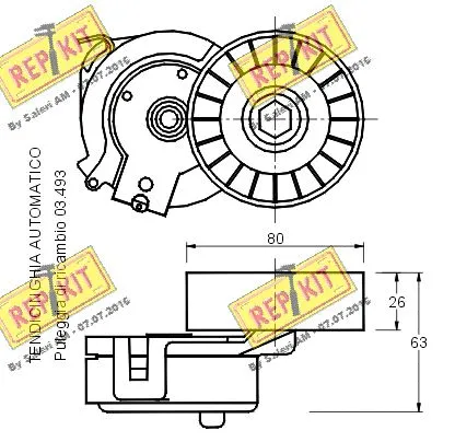 Belt Tensioner, V-ribbed belt