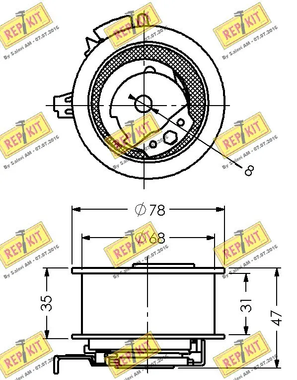 Tensioner Pulley, timing belt