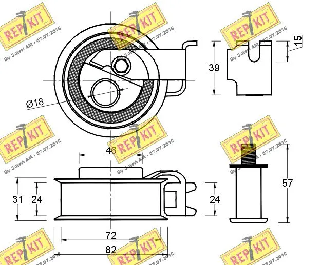 Tensioner Pulley, timing belt