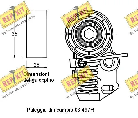 Tensioner Pulley, timing belt