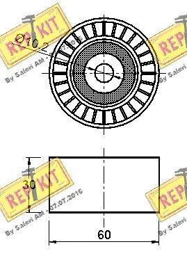 Deflection/Guide Pulley, timing belt