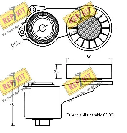Belt Tensioner, V-ribbed belt